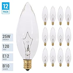 (Pack of 12) 25 Watt CTC Clear Candelabra Base