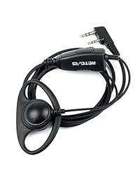Retevis k-316 D Forma 2 Pin Auricular con micrófono para Retevis h-777/rt-5r Baofeng 888S/UV5R Kenwood 2 Way Radio (1 Pack)