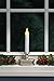 Xodus Innovations FPC1220P LED Christmas Window Candle with Light Sensor, Pewter Base, Orange Flame