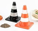 Labyrinth-BCN Traffic Cone Salt & Pepper Shakers Set. Kitchen Accessory. Salt and Pepper Shakers Perfectly Designed As Kitchen Gadgets