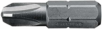 Stanley Phil 2Pt Insert Bits (3) 25Mm 068946, Silver, 3 Items