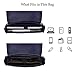 ECOSUSI Briefcase for Women Laptop Bag for Work Briefcase Crossbody Messenger Bags Vegan Leather Satchel Purse Fit 14 Inches Laptop, Navy Blue
