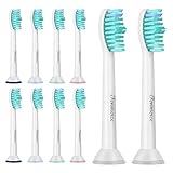 Replacement Toothbrush Heads - HX6013/HX6014 Compatible with Philips Sonicare Toothbrush Heads ProResults Platinum EasyClean DiamondClean and More (10 Counts) by Fenmeize