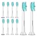 Replacement Toothbrush Heads - HX6013/HX6014 Compatible with Philips Sonicare Toothbrush Heads ProResults Platinum EasyClean DiamondClean and More (10 Counts) by Fenmeize