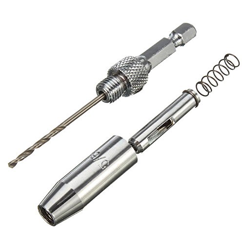 Ginode 7PCS 1/4" Hex Shank Self Centering Hinge Drill Bits 5/64'',7/64'',9/64'',11/64'',13/64'',1/4'',5mm+6 Pcs Countersink Drill Bit - Thumbnail 3