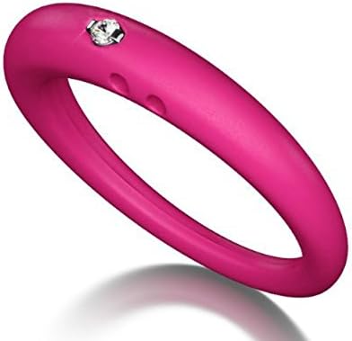 DUEPUNTI Diamond Ring Fuchsia-Small, Medium or Large