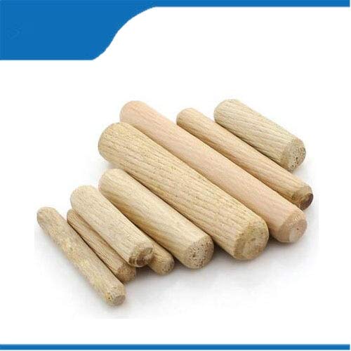 Ochoos Dowel Cabinet Drawer Round Fluted Wood Wooden Craft Dowel Pins Rods 6x40mm | 6x20mm | 6x30mm | 8x40mm | 10x50mm 50-200 Pcs - (Length: 6x25mm 100pcs) - Thumbnail 3