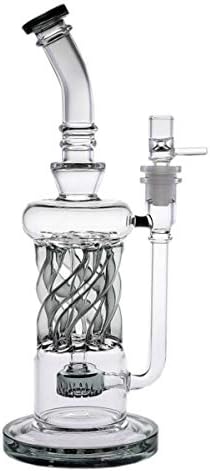 Trendership Handmade Spiral Filter Pipe Joint 14.4mm Height 32cm Glass