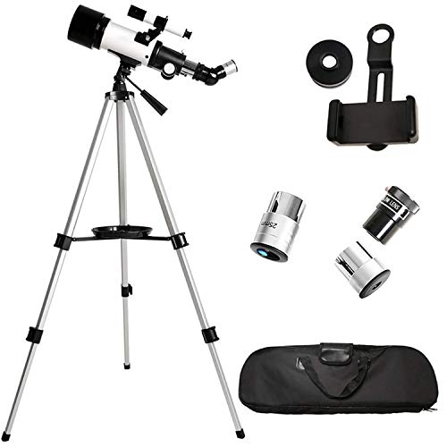 Telescope for Kids Beginners Adults, 70mm Aperture 400mm Ultra HD AZ Mount Astronomical Refracting Telescope for Kids Beginners - Travel Telescope with Carry Bag - Image 3