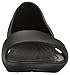 crocs Women's Lina Dorsay Flat Sandal, Black, 9 M US