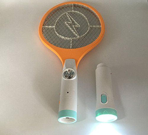 image for Buyplus Electric Fly Swatter - Rechargeable Bug Zapper, 2Pack Fly Kill