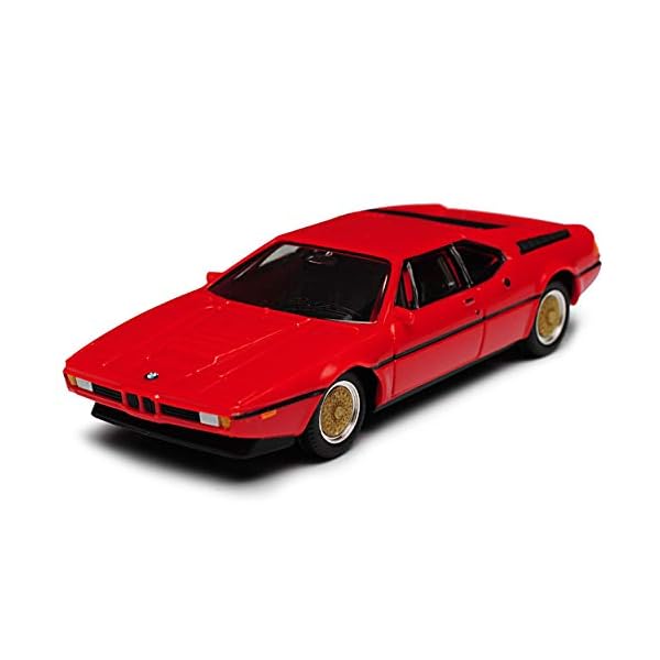 B-M-W M1 Coupe Rot 1978-1981 H0 mit Sockel und Vitrine 1/87 Herpa Modell Auto – Bild 3