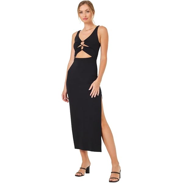 Amazon.com: L*Space Racquel Dress - Black-XS : Clothing, Shoes