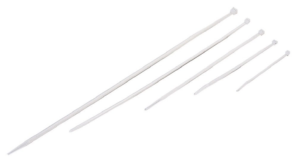 Poly Pool PP0309.1 N° 100 Cable Ties 3.6 x 140 mm Bianche for Wiring Indoor Electric Roasters Diameter 3 to 33 mm — image 1
