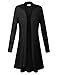 BIADANI Women Long Sleeve Classic Open Front Lightweight Duster Cardigan