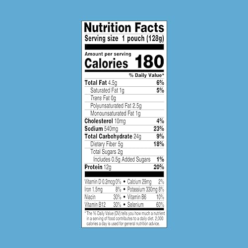 STARKIST SMART BOWLS TUNA, PASTA AND BEANS, ZESTY LEMON, 4.5 OZ POUCH