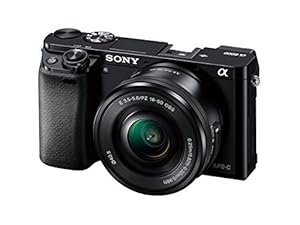 Sony Alpha a6000 Mirrorless Digitial Camera 24.3MP SLR Camera with 3.0-Inch LCD (Black) w/ 16-50mm Power Zoom Lens