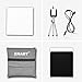 Emart Upgraded 40 LED Foldable & Portable Photo Lighting Studio Shooting Tent Box Kit Include White/Black Background, USB Cable, Adjustable Tripod Stand Holder for iPhone