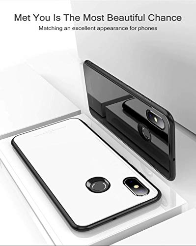 Ron SHINESTAR Tempered Glass Back Cover with Soft Edge TPU Full Protection for Mi Redmi Note 5 Pro (Black)