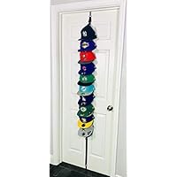 The Clip Hanger Hat Hats Baseball Cap Caps Rack Organizer Organizers Up to 20 Hats Any Size, Style, or Shape! Door, Wall, or Closet Organize Anything. Hanging from a Hanger or Hang from Ceiling