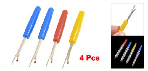 eDealMax poignÃ©e en Plastique mÃ©tal Couture Piquage Outil Seam Ripper 4 Pcs Tri Couleur
