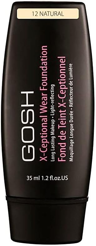 Gosh X-Ceptional Wear Foundation 12 Natural Medium Coverage Matte Finish