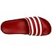 adidas Men's Adilette Slide Sandals, Scarlet/White/Scarlet, 11