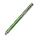 Truglide Mesh Fiber Stylus with Microfiber Knit Tip for All Capacitive Touch Screen Tablets, iPad, and Smartphone (Green with Silver Clip)