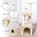 YOHOZ 36in Deluxe Cat Tree Climbing Tower Condo House | Cat Activity Tree with Sisal Scratching Posts for Kitten Activity Centre Playhouse, Pet Furniture Cat Tower | Padded Condo | Tunnel | Mouse Toy