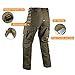 FREE SOLDIER Outdoor Men Teflon Scratch-Resistant Pants Four Seasons Hiking Climbing Tactical Trousers(Black 36W/31.5L)