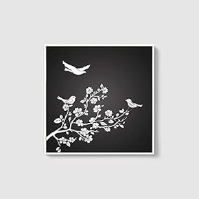 Framed Canvas Wall Art for Living Room, Bedroom Abstract Trees Canvas Prints for Home Decoration Ready to Hang - 16x16 inches