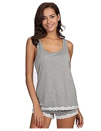 GYS - Conjunto de pijama y pantalones cortos de bambú para mujer