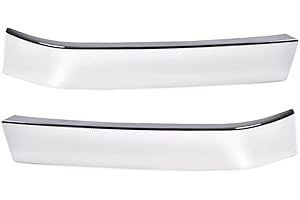 PIT66 Grille Trim Set, Compatible with 2003-2007 Chevy Silverado 1500 Classic HD 2500 3500 LH RH Driver & Passenger Side, 2 Pcs, (Chrome)