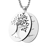 HZMAN Two Piece Serenity Prayer Stainless Steel