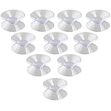 NUOLUX Suction Cups without Hooks Sucker Pads for Glass Plastic-10pcs 30mm