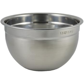 Tovolo Stainless Steel, Easy Pour, Deep Mixing Bowl, 1.5 Quart