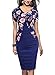 REPHYLLIS Women Bodycon Office Church Elegant Midi Work Pencil Sheath Dress