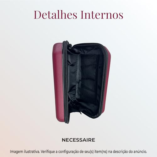 Kit 4 Malas/Frasqueiras De Viagem Bordo E Despacho M2 (Prata)