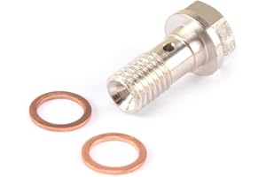 KINUGAWA Turbo Oil Feed Banjo Bolt/Prevent Smoke Compatible with MAZDA 3 5 6 CX7 CX9 K0422 MZR