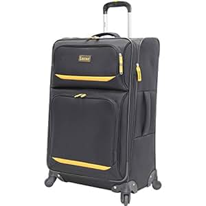 lucas luggage suitcase lightweight expandable softside inch spinner wheels travel