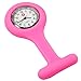 LE Pink Nurses Brooch Silicone Rubber Tunic Fob Watch