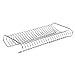MyGift Chrome Plated Silver Metal Dinner Plate Storage Rack Organizer and Drying Rack, Holds up to 21 Dinner, Salad, and Dessert Round Plates - Made in Taiwan