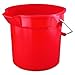 Rubbermaid Commercial Products BRUTE 3.5 Gallon Round Bucket Red Heavy-Duty Construction for Professional/Janitorial Cleaners