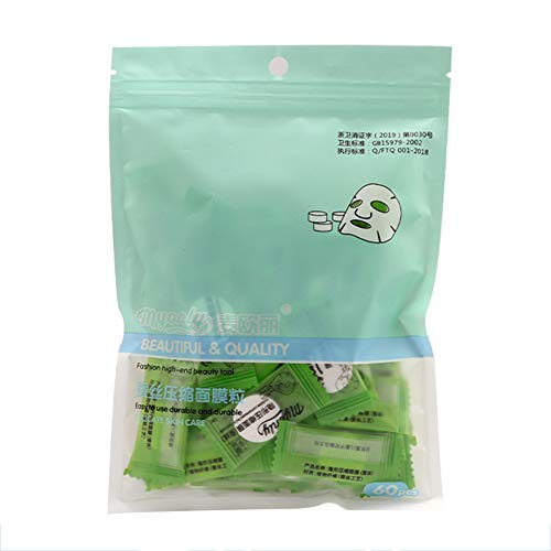 Leoie Compressed Face Mask Disposable Non-woven Mask Natural Skin Care Masks DIY Sheet Masks Silk Mask 60 Capsules