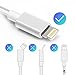 iPhone Charger 3Pack 3FT/6FT/10FT(1M/2M/3M) Nylon Braided 8 pin Charging Cables USB Charger Cord, Compatible for iPhone X/8/8 Plus/7/7 Plus/6/6 Plus/5/5S/5C/SE/iPad and iPod