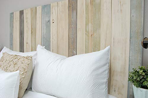 Farmhouse Mix Headboard King Size, Leaner Style, Handcrafted. Leans on Wall. Easy Installation