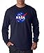 NASA Long Sleeve Shirt Meatball Logo Space Shuttle Rocket Science Geek Tee