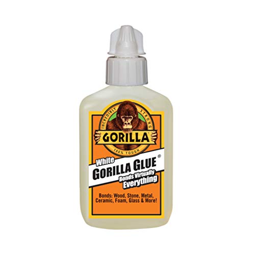 Gorilla White Gorilla Glue, Waterproof Polyurethane Glue, 2 Ounce