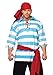 Leg Avenue mens Â– 4 Piece Pillaging Pirate Pirate Halloween Set for Men Adult Sized Costumes, Blue/White, X-Large US