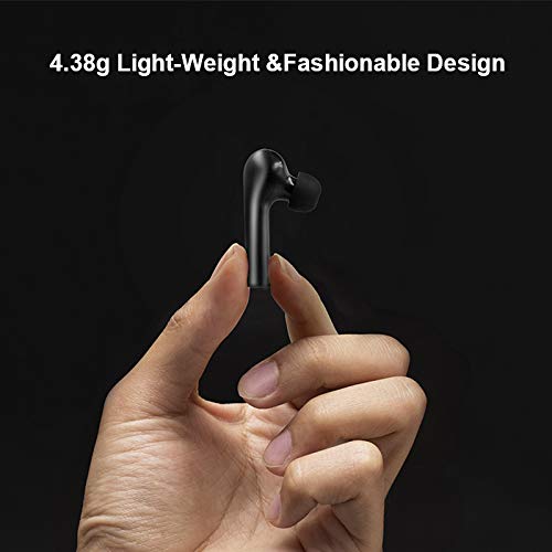 QCY T5 True Wireless Earbuds with Charging Case, 5.0 Bluetooth Headphones, Black